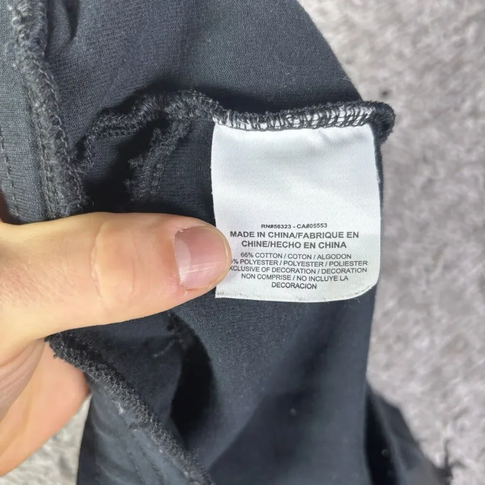 Nike Tech Fleece Sweatpants Mens Medium Black Activewear Training Zip Pockets